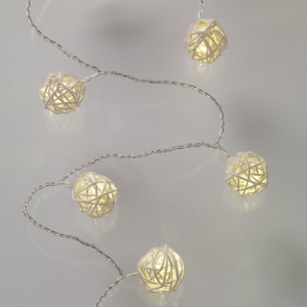 Batteridrivna LED Fairy Lights med 3m 20LED varmvit fläta
