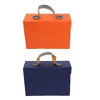 Presentförvaringsfodral Handhållet presentbox med lock för festivalförpackning papper 2 st