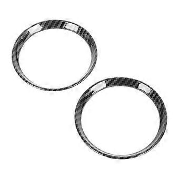 2 st Cup Holder Panel Cover i kolfibermönster Anti Scratch för Cooper R54 R55 R56 R60 ( )