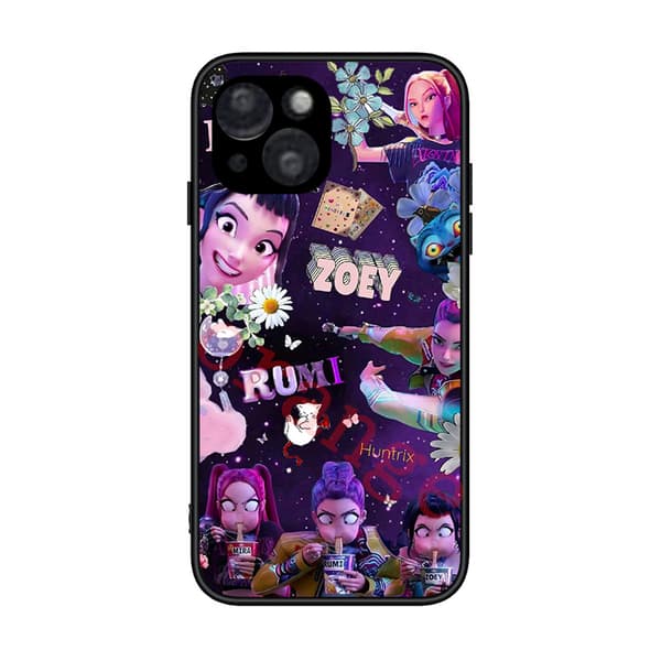 Apple iPhone 12 Promax mobilskal, nytt K-Pop Devil Hunter mobilskal, sött mobilskyddsskal mjukt skal E