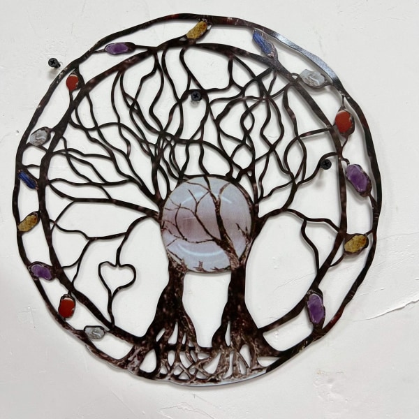 Tree Of Life Metal Väggkonst, Färgglad Tree Of Life Art Väggdekor,