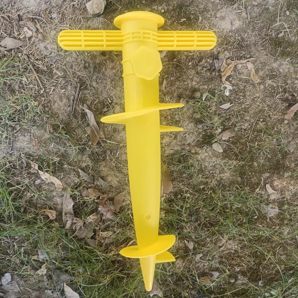 3-pack, paraplyskruvar, strandparaplybas, blå, röd, gul