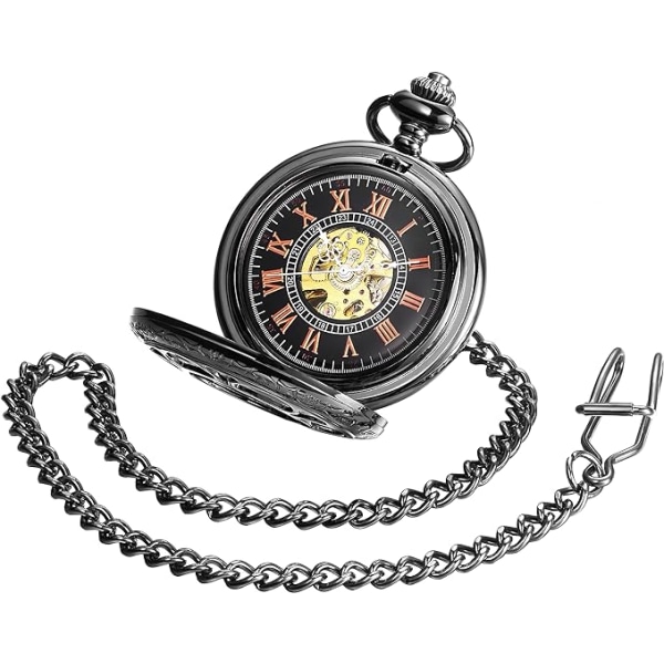 Watch för män med kedja | Handlindad vintage watch