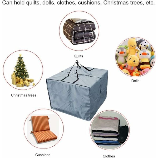 Cushion Storage Bag - Slitstark 210D Garden Cushion Storage Bag, Zi