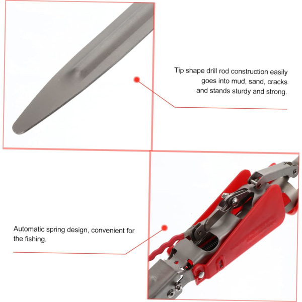 Sea Rod Spring Holder Fiskespö Hållare Automatisk fiskespö Ho