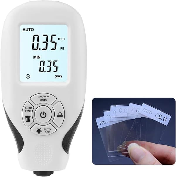 Belægningstykkelsesmåler, billakdybdemåler med LCD-display (