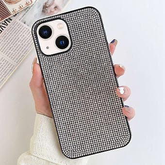 Solid Color Diamond TPU-telefoncover til iPhone 11 Pro Max Silver