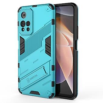 Slankt deksel for Redmi Note11 Pro 5G Støtsikkert tolags stativdeksel Blue