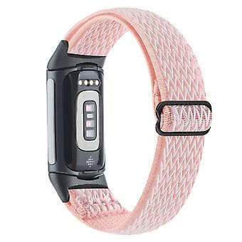 Nylon Urrem til Fitbit Charge 5 Pink