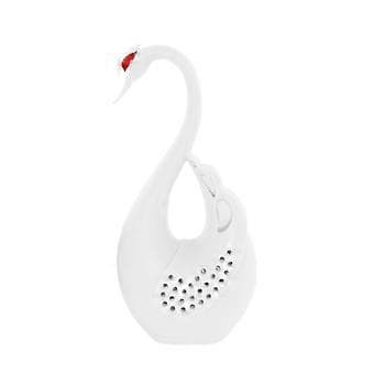 Tålig Silikon Svanformad Teinfusionssil Tesil Teblad Filter Diffuser Tekanna Sopptillbehör Köksredskap Vit