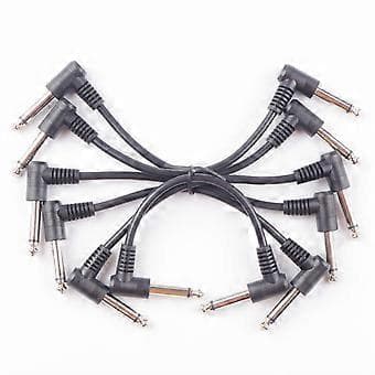 3/6 st Gitarr Patchkablar Instrumentkontakt Rätvinklig Gitarrpedalkabel Effektkabel Lågbrusig Skärmad Kabel