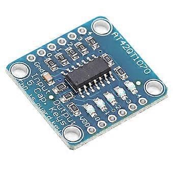 Sensor Modul Kapacitiv Touch Screen Detektor Board med Pin Header AT42QT1070 5-Pad ( )