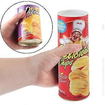 Trick Halloween I Dåse Gag Spiller Chips Legetøj Prank Simulation Gi 2 small