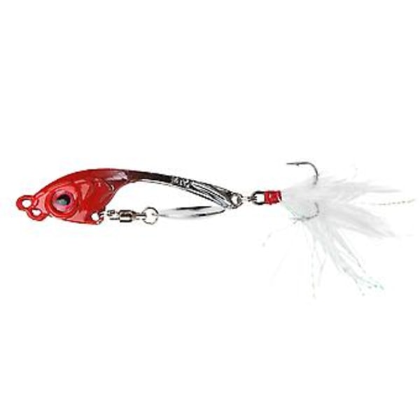 Zinklegering Roterende Fjer Krog Sequin Livagtig Kunstig Agn Fiskelokkemad Swimbait Tilbehør