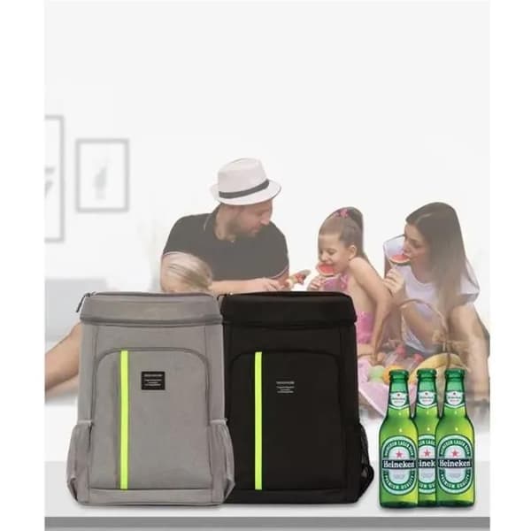 Isolerad ryggsäck - 7House - Stor kapacitet 33L - Polyester 900D - EVA-foder - Svart