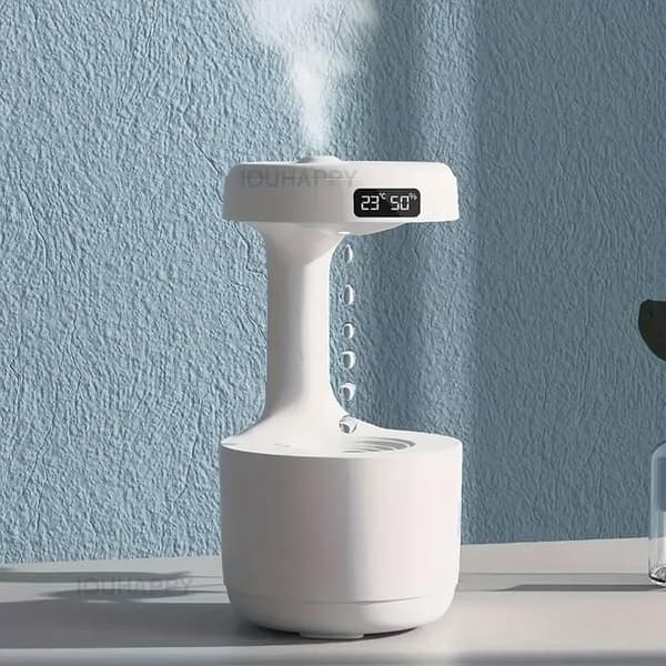 Luftfugter - Antigravity - 800 ml - Genopladelig USB - LED urdisplay