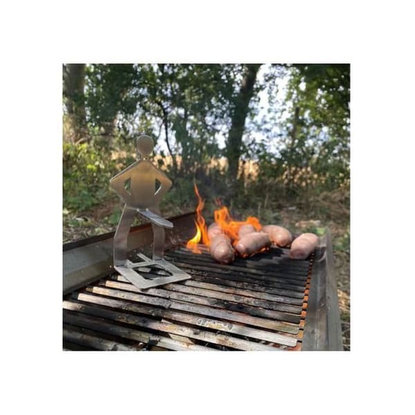 Støtte til pølser til grill - HANLIN - 20 stk. - Rustfrit stål - Bærbar - Sjovt design