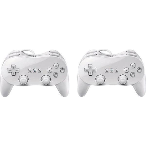 Spelkontroll - PRO - Nintendo Wii - 2x - Trådlös - Vit Vit