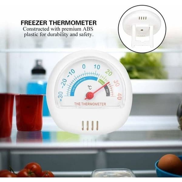 Frysertermometer - PZCC - Analog - Stor skive - Område -30 til 40°C - ABS-hus