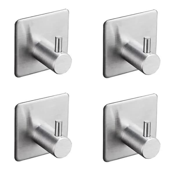 Hæklet vægmaleri - Sæt af 4 - Rustfrit stål - 3M klistermærke - Moderne design