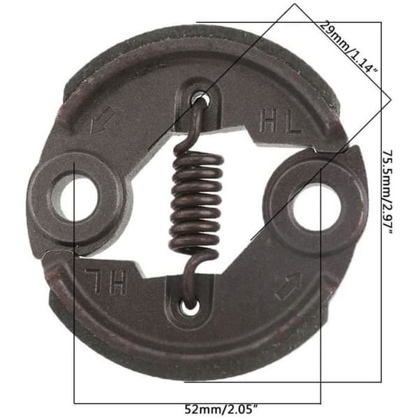 Kobling til græstrimmer - 1E36F/1E40F-5/44-5F - Aluminium - Til 33/43/52CC - Til snorestarter