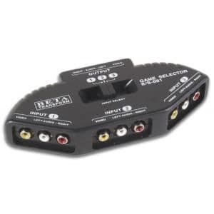 3-KANALS LJUD-VIDEO SWITCH