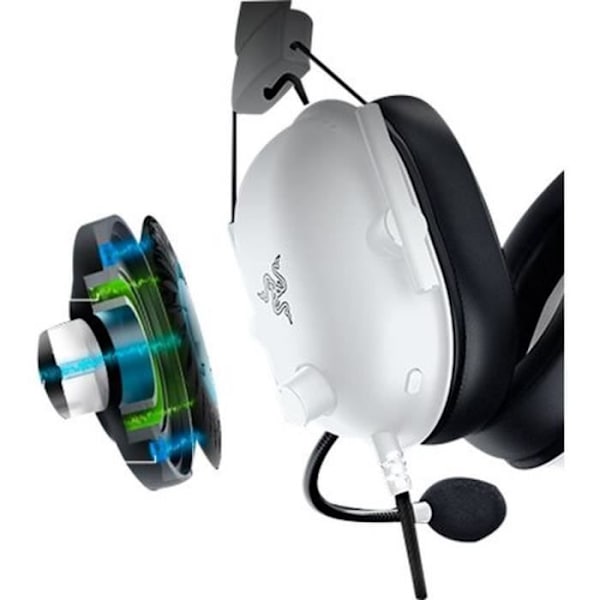Razer BLACKSHARK V2 X WHITE PC Headset - Multi-platform kablet headset til e-sport