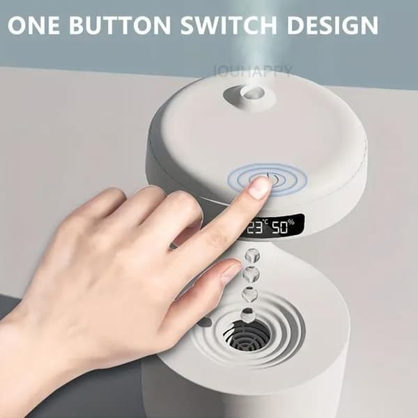 Luftfugter - Antigravity - 800 ml - Genopladelig USB - LED urdisplay
