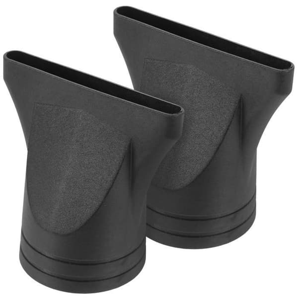 Diffuser / dyse til hårtørrer - AUCUNELY - Sæt af 2 - Sort - Højtemperatur nylon - Kompatibel Ø 4,35–4,5 cm svart