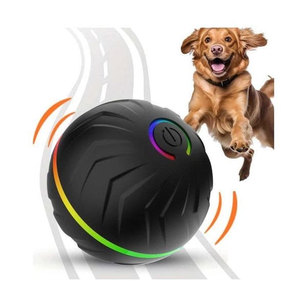 Intelligent og interaktiv hoppebold til hunde – Kæledyrslegetøj 6,6 cm til motion og leg ac-Sort
