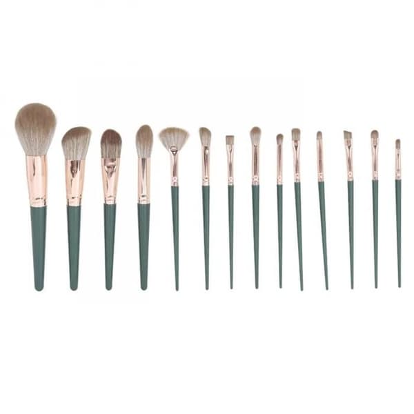 14 Delars Makeupborstar Set för Känslig Hy