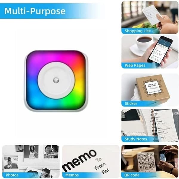 Termisk skrivare - BYTELIKE - Mini Pocket - Bluetooth - 200 dpi - Vit