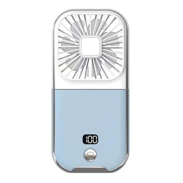Mini ventilator - ANDERLEDES - Mini - Blå - Batteri - Bærbar USB