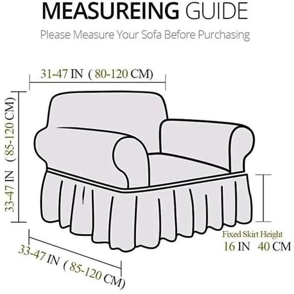 ROCK Soffa för 2 personer (140-180cm) - Super stretch - Vit