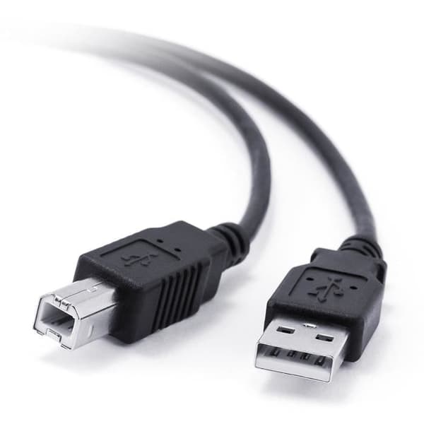 USB 2.0-kabel - Printer - Sort - 1,5 meter - Universel forbindelse - Kompatibel med alle modeller