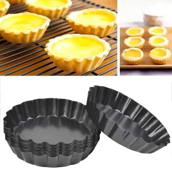 Pajformar - Set om 6 - Kolstål - Non-stick - 10,8 cm