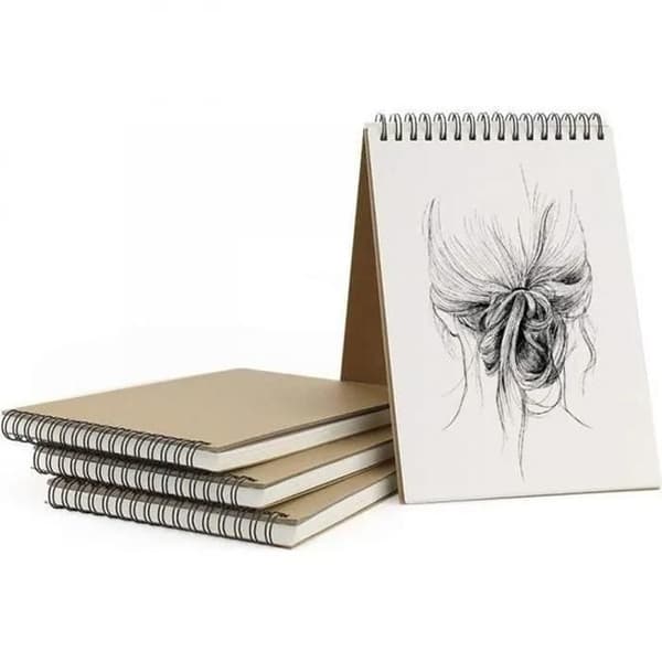 Ritblock - MARSEE - A5 - Hårda omslag - Papper 160g/m² - 4 st