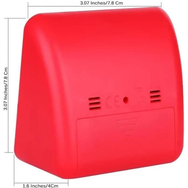 Visuell analog timer - Dedikerad påminnelse - Tyst nedräkning - Röd - ABS-plast - 78 x 78 x 45 mm - Enhet
