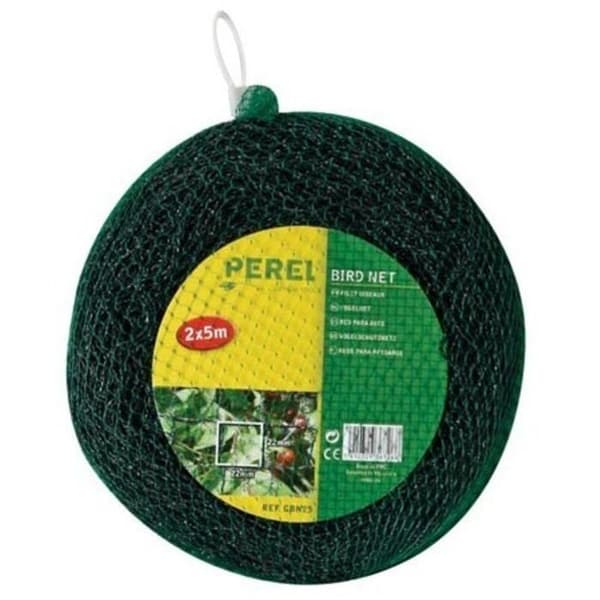 Fågelnät, polyester, maskstorlek 2 cm², 2 x 5 m, grön