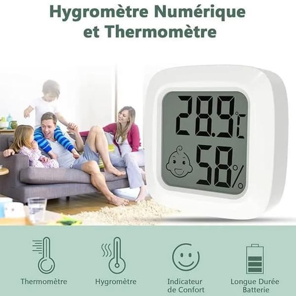Vejrstation - indendørs termometer, Bluetooth støtte, præcisions elektronisk termometer