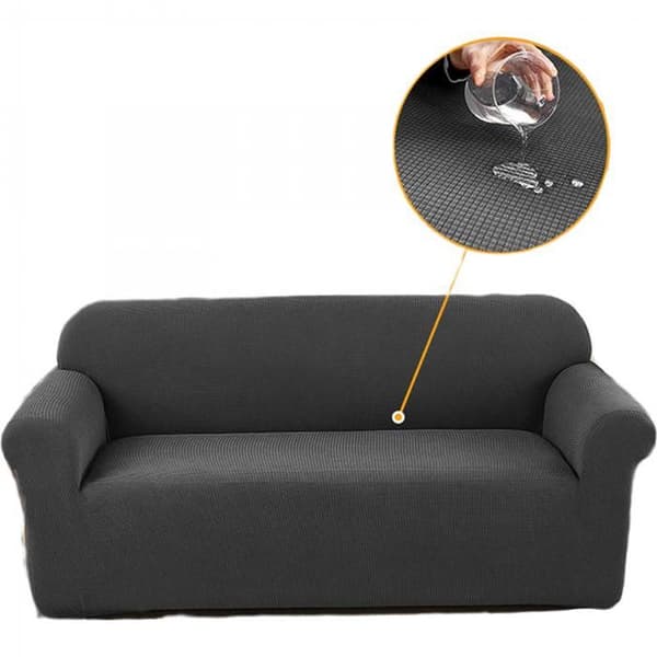Sofföverdrag för 3-sitssoffa, möbelöverdrag, elastiskt, komplett sofföverdrag, dammavvisande, 185 - 230cm
