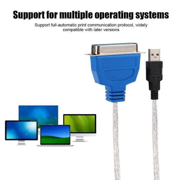 Skrivarkabeladapter - ALOMEJOR - USB-CN36-1284 - Centronics 36 stift - IEEE 1284 - 1,5 m