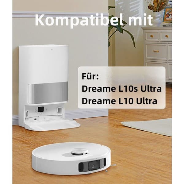 Tilbehør til Dreame L10s / L10 Ultra robotstøvsuger, 12 dele Grå Vit