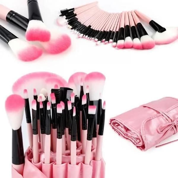 Makeup Penselset - ROSA - 32 st - Foundation - Ögonskugga - Eyeliner