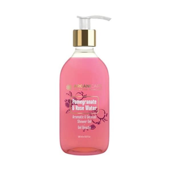 ARGANICARE Duschgel Granatäpple & Rosenvatten 500 ml - Återfuktande & Närande