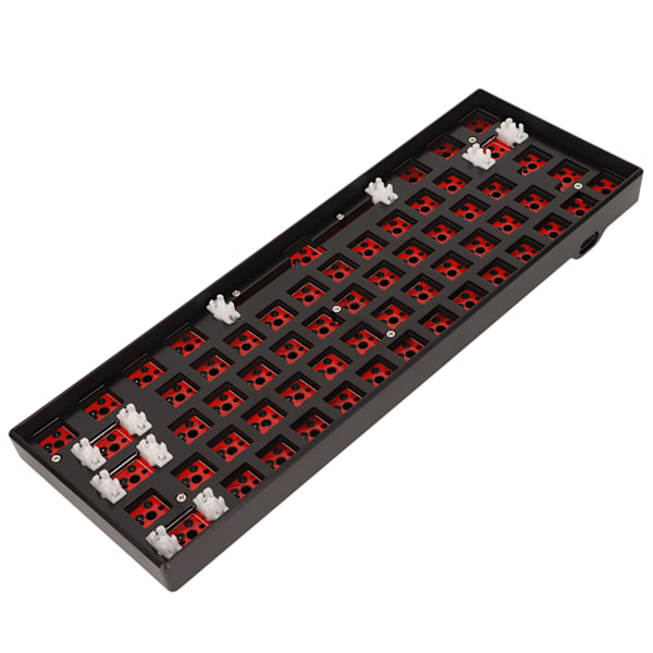 61 Näppäimen Mekaaninen Näppäimistö DIY-sarja Tukee Langatonta 2.4G BT 3.0 5.0 Type C Langallista Modulaarista Mekaanista Peli-näppäimistöä RGB:llä, Musta