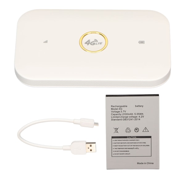 Kannettava Mobile WiFi Hotspot 4G LTE -reititin, lukitsematon WiFi Hotspot -laite SIM-korttipaikalla sisä- ja ulkokäyttöön