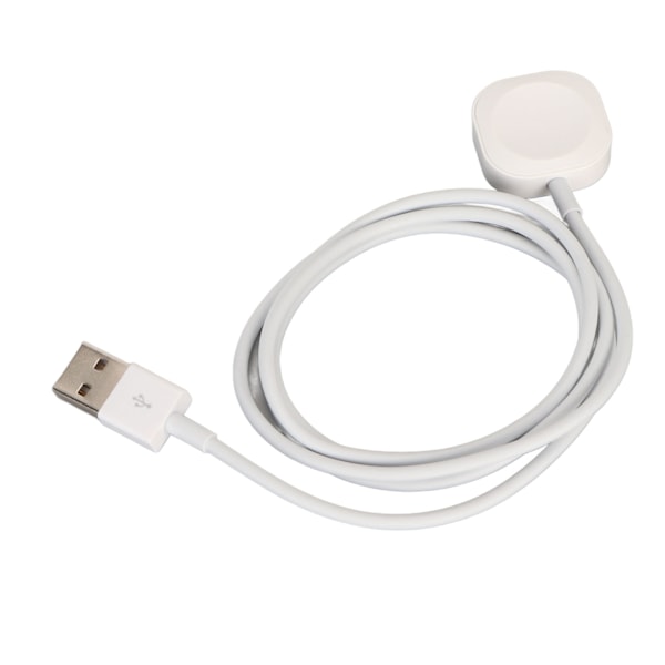Uroplader til Apple Watch Series 8 7 6 5 4 3 2 1 SE Bærbar USB Magnetisk Trådløs Uropladningsledning til Hjem Rejse Kontor Hvid
