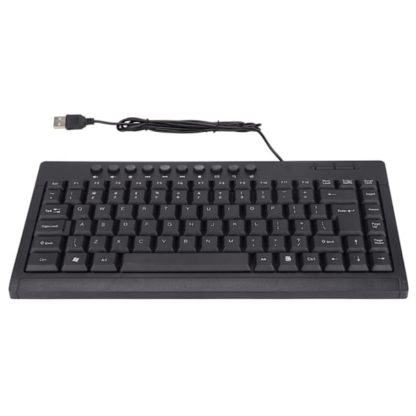 Mini Tangentbord Hemmakontor Skrivbordsdator Laptop 95 Tangenter Svart Mini Trådbundet USB Enkelt Litet TangentbordEngelska