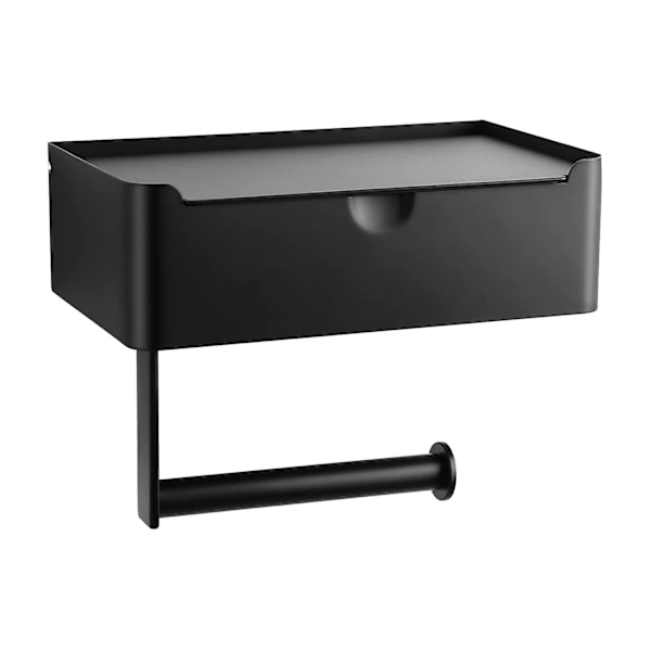 WC-paperiteline, jossa huuhdeltavat kosteuspyyhkeet Dispenser Black